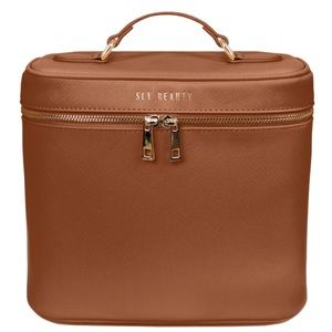 Sly Beauty Ever Need Cosmetic Bag in Saddle